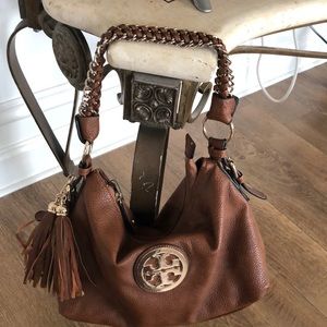 Cute TB hobo bag with long shoulder strap
